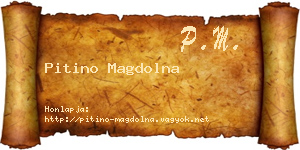Pitino Magdolna névjegykártya
